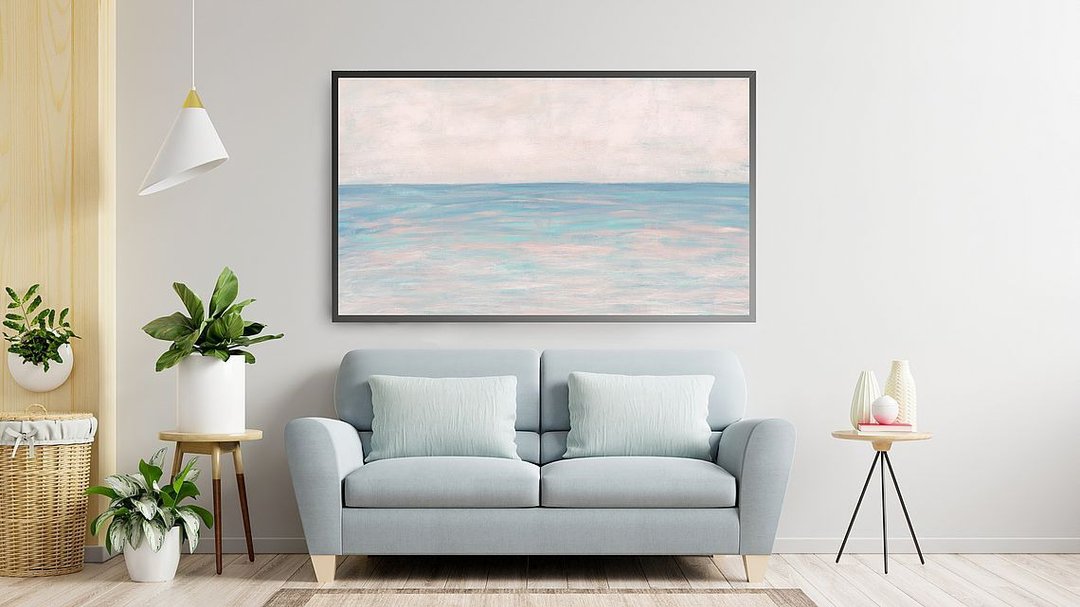 Samsung Frame TV art seacape digital download,  藝術為 三星 The Frame 美學電視 景觀 海 - 墙贴/壁贴 - 其他材质 蓝色