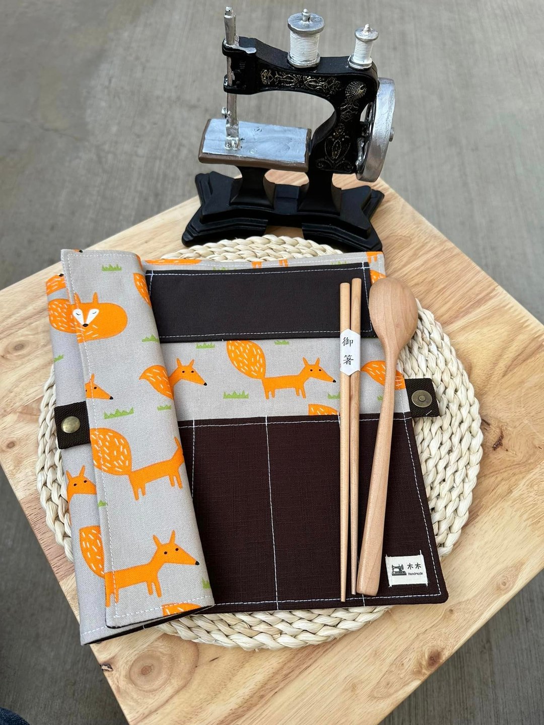 双人餐具袋 - 收纳用品 - 棉 