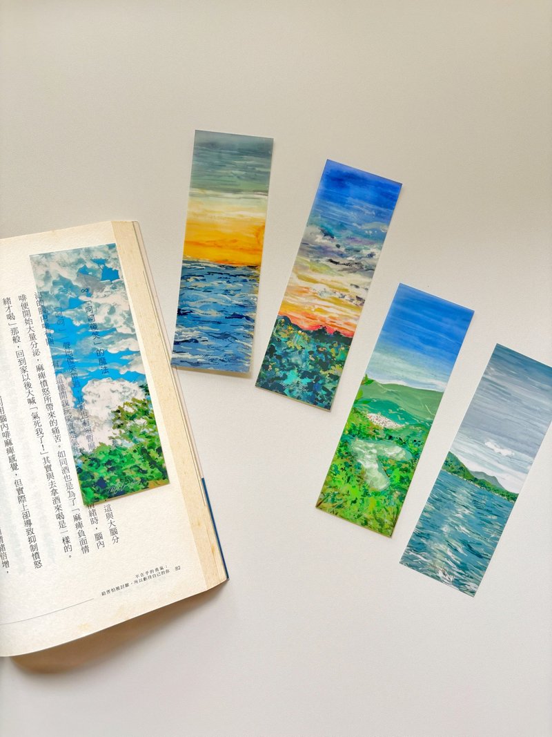 手绘风景系列 半透书签 Mstandforc - 书签 - 塑料 多色