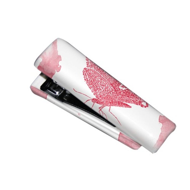 台湾原生物种－陶瓷钉书机~ 【宽尾凤蝶】 - 钉书机 - 瓷 粉红色