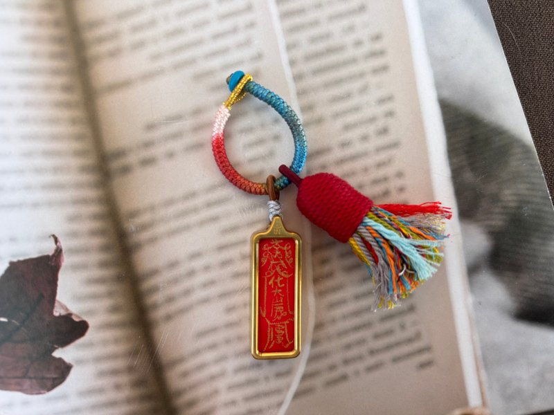 本命年唐卡吊坠(合金长款) - 吊饰 - 其他金属 红色
