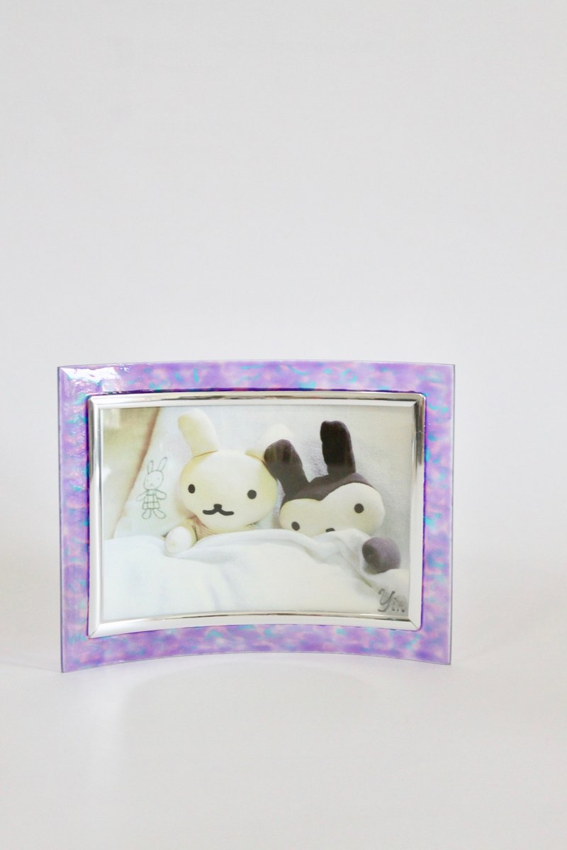 紫色浪漫│手绘流动艺术定制化相框礼物 - 画框/相框 - 玻璃 紫色