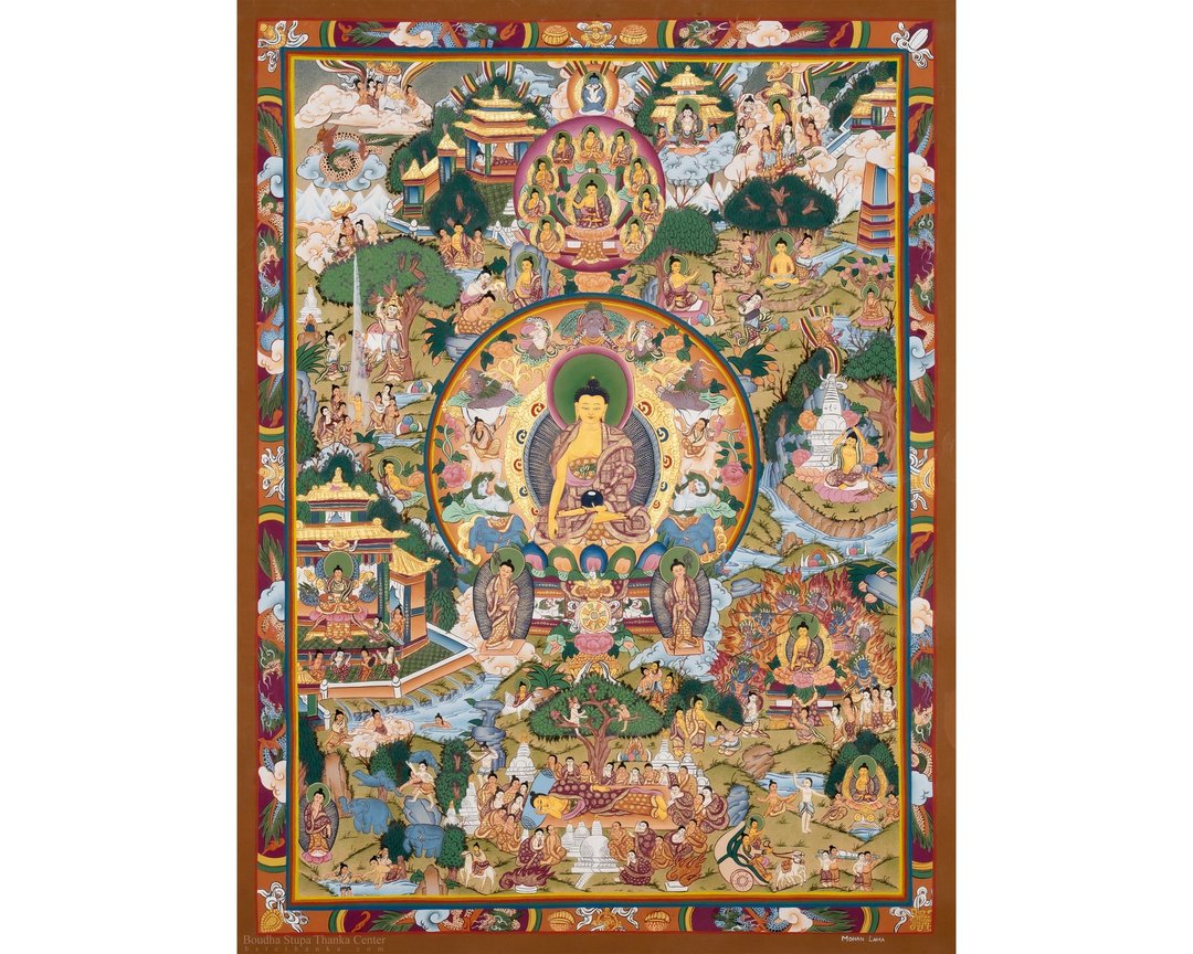 启迪艺术  在唐卡中描绘佛陀生平 - 摆饰 - 其他材质 多色