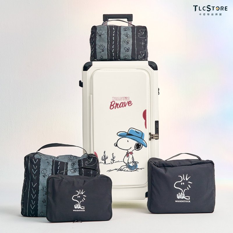 【Snoopy 史努比/Olaf 欧拉夫】29 寸上掀双开行李箱~赠收纳袋 4 入 - 行李箱/行李箱保护套 - 塑料 多色