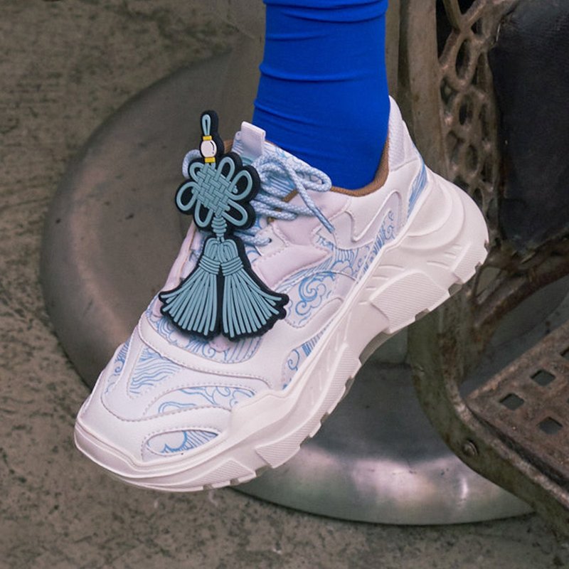 | HOA | 可拆式流苏鞋花老爹鞋 | 浅蓝色 | 5287 | - 女款运动鞋/球鞋 - 人造皮革 蓝色