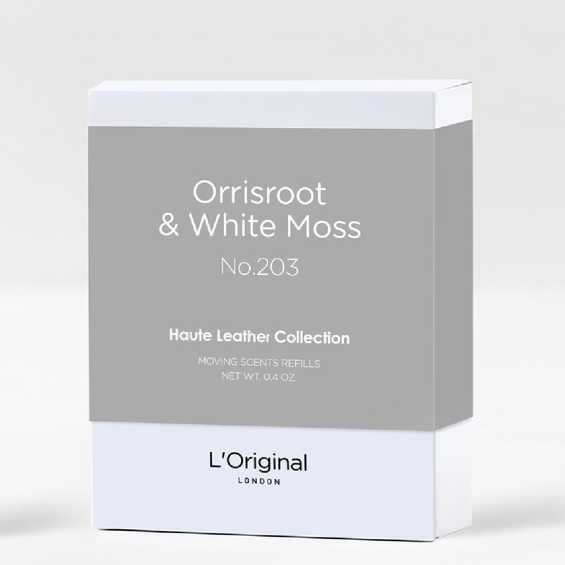英国L'Original顶级牛皮车用香氛机补充装-鸢尾根与白苔 - 香薰/精油/线香 - 环保材料 灰色