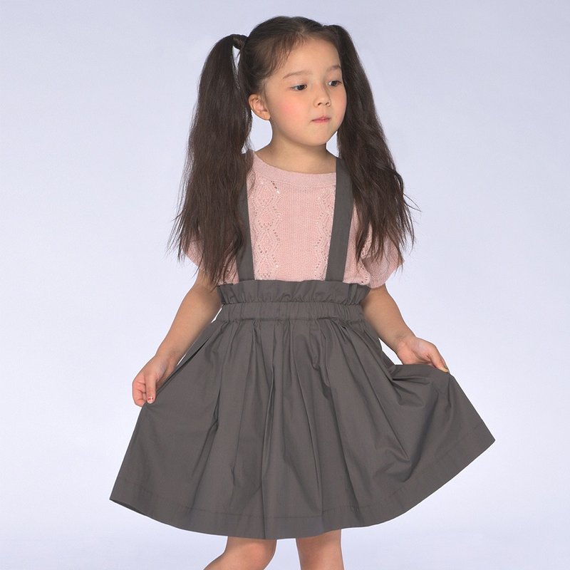 Ángeles-安荷童装法式吊带背心裙 (2岁到7岁) - 其他 - 棉．麻 多色