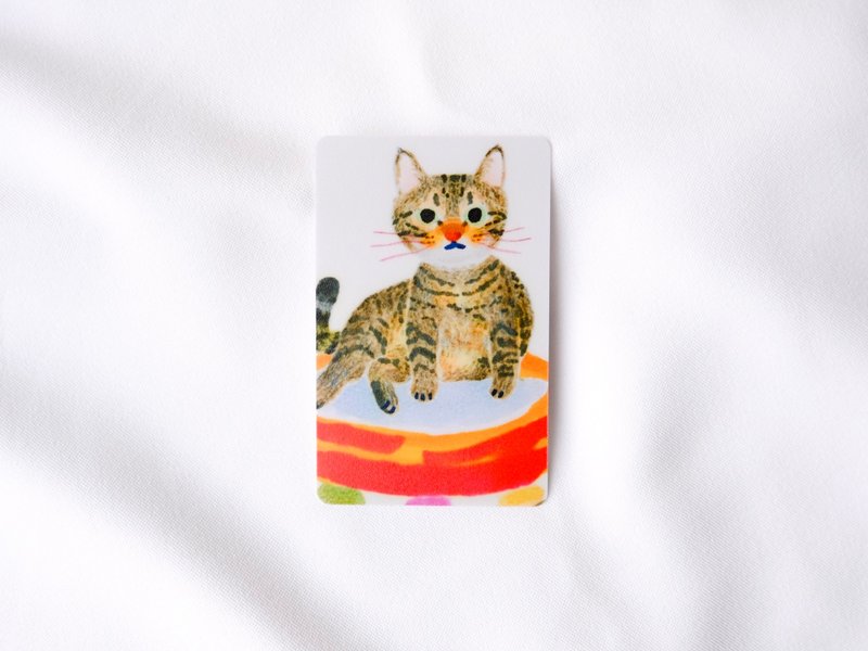 小胖茶猫 悠游卡贴 - 贴纸 - 纸 白色