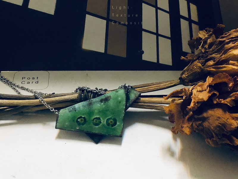 珐琅+金工锻敲手作│炫彩几何珐琅+玻璃珠│文化币│台南旅游 - 金工/饰品 - 珐琅 