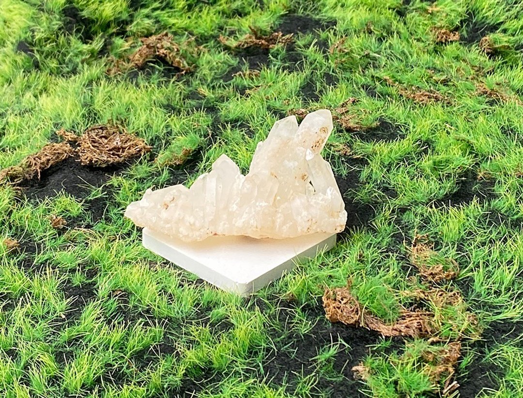 天然双生白水晶柱簇 消磁净化 开运 办公室 风水 摆件 入厝礼物 - 摆饰 - 水晶 多色