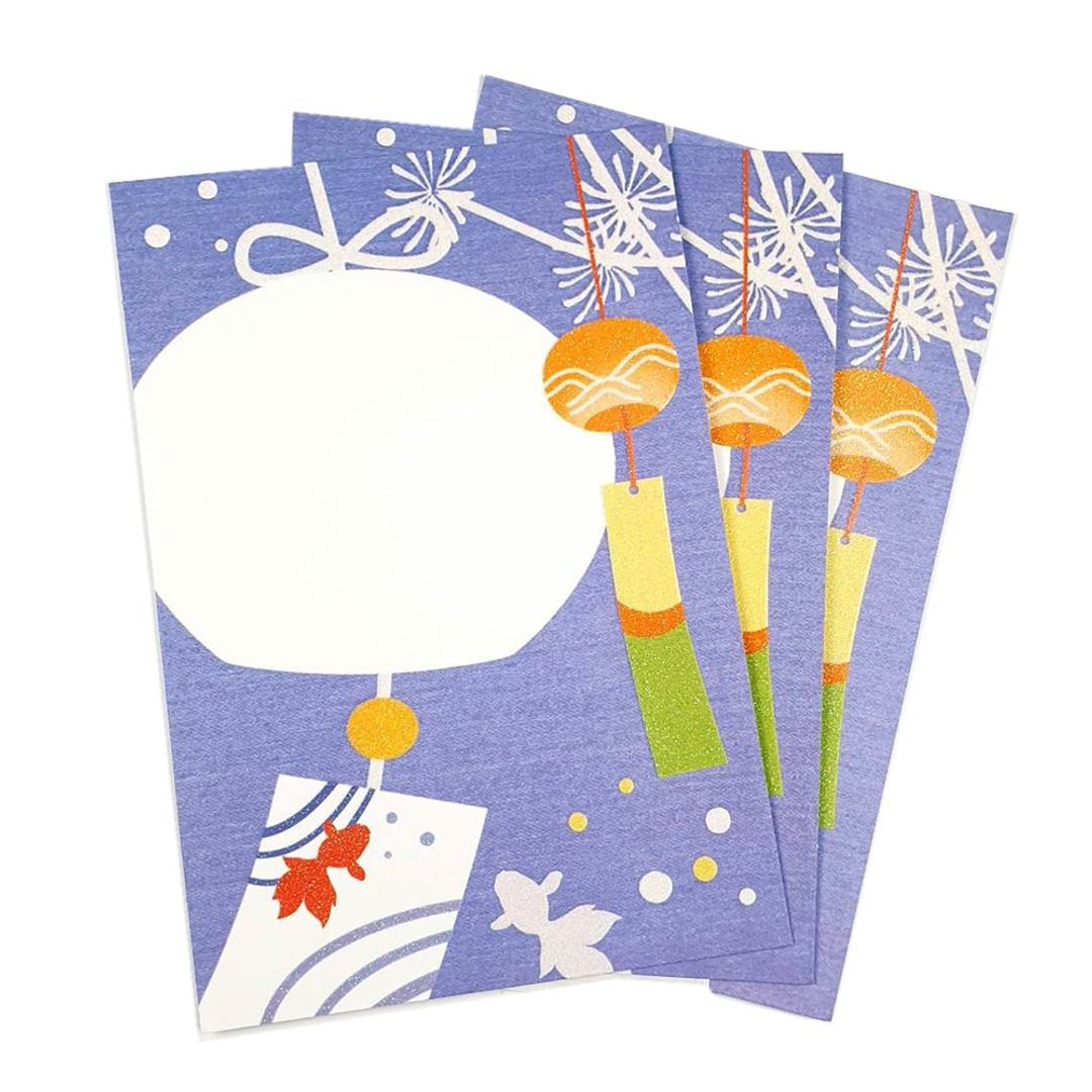 夏日的微风摇曳风铃 明信片3入【Hallmark-JP夏季特别卡】 - 卡片/明信片 - 纸 多色