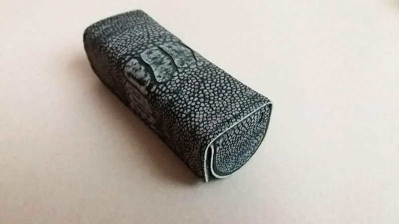 半手缝皮件.............鸵鸟脚皮印章盒 - 印章/印台 - 真皮 