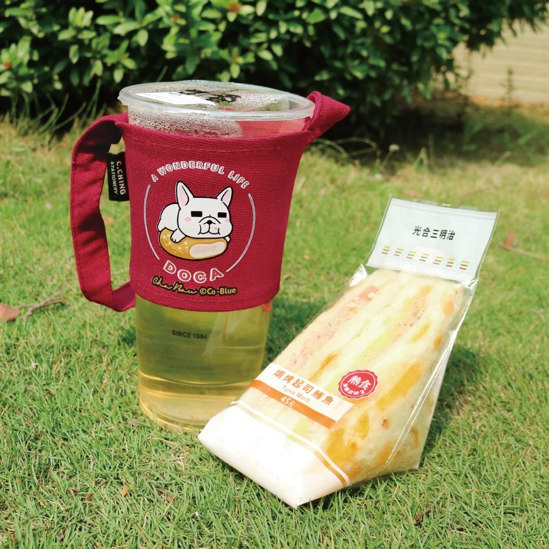 Ching Ching X 豆卡频道系列 CBG-478 环保饮料杯套 - 随行杯提袋/水壶袋 - 其他材质 