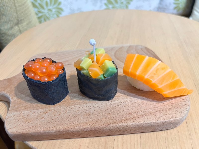 糯米食堂－仿真寿司蜡烛 - 鲑鱼家族 - 蜡烛/烛台 - 蜡 