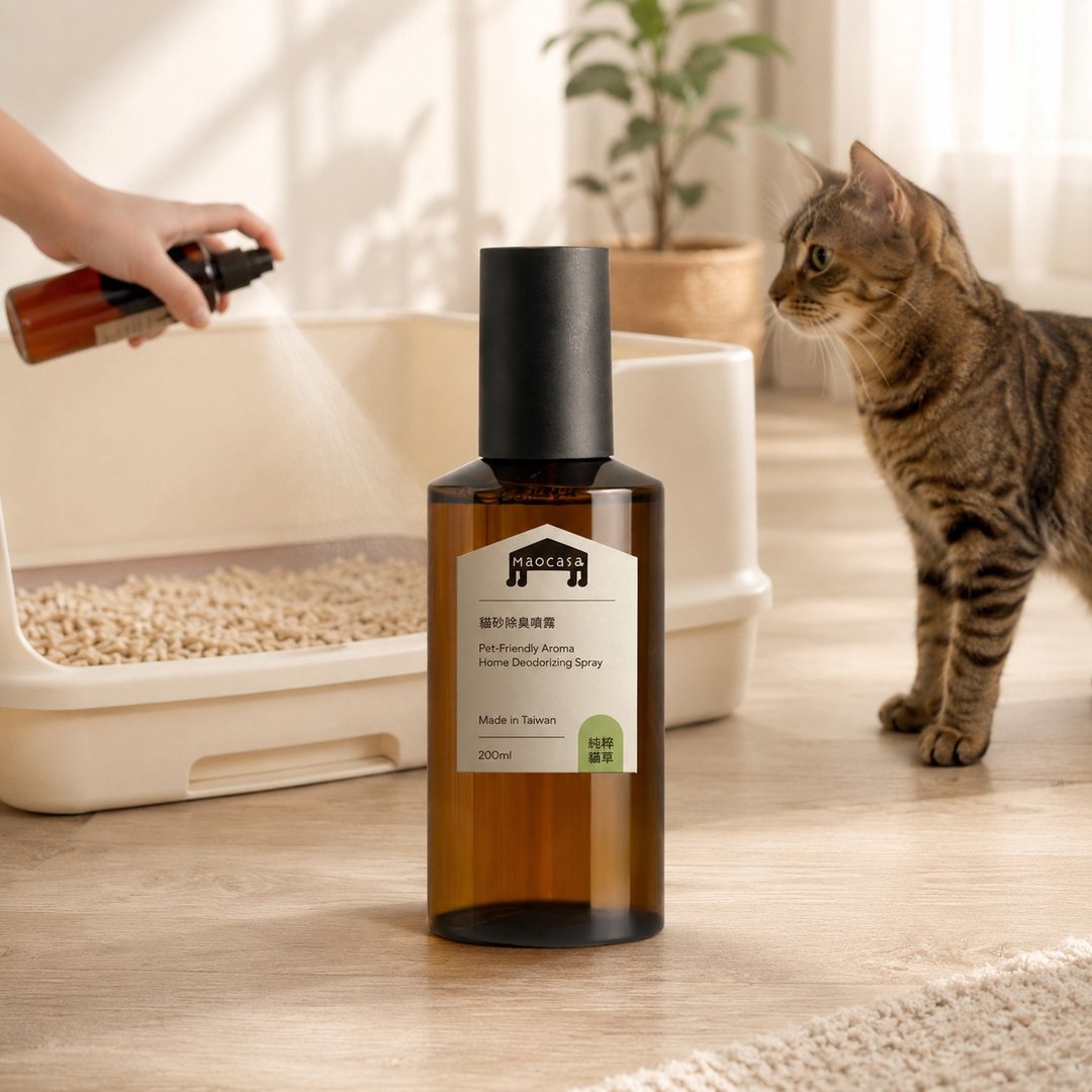 【新品】宠物友善/ 猫砂除臭喷雾 猫砂尿味消臭推荐 - 猫砂/猫砂垫 - 浓缩/萃取物 咖啡色