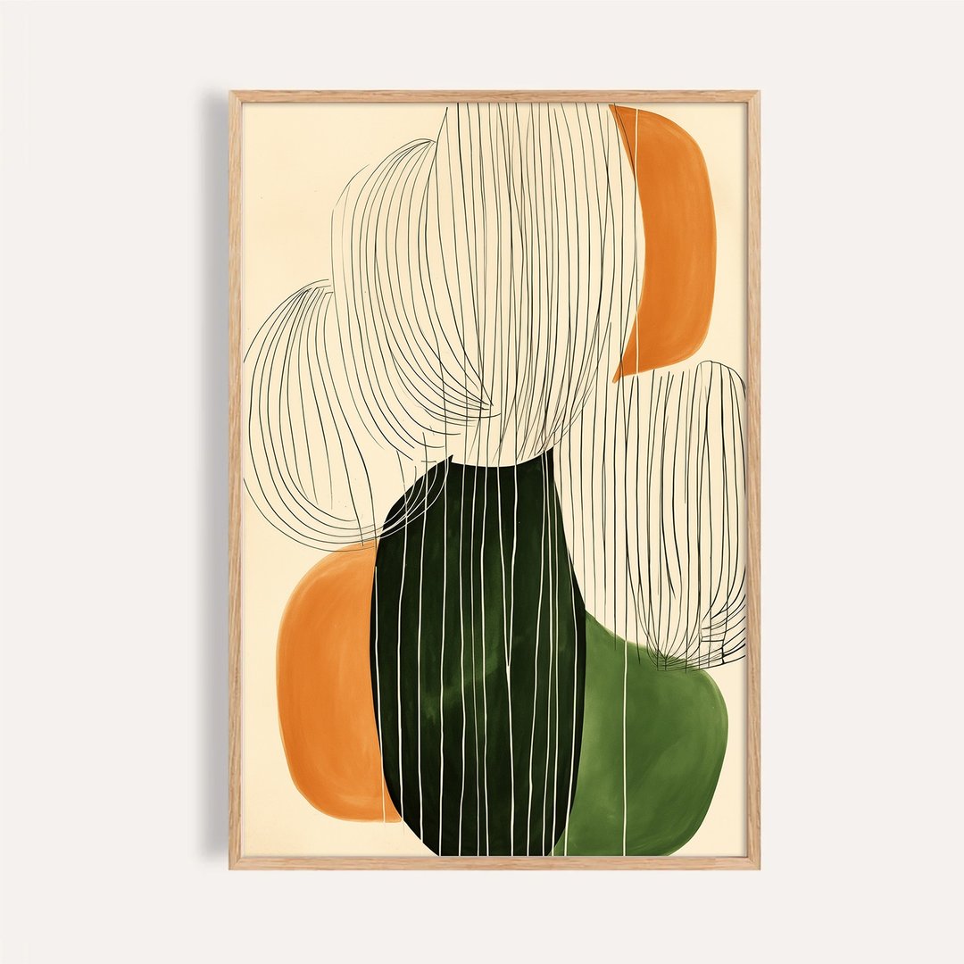 秋叶之律 Rhythm of Autumn Leaves / 现代抽象自然艺术挂画 - 海报/装饰画/版画 - 纸 
