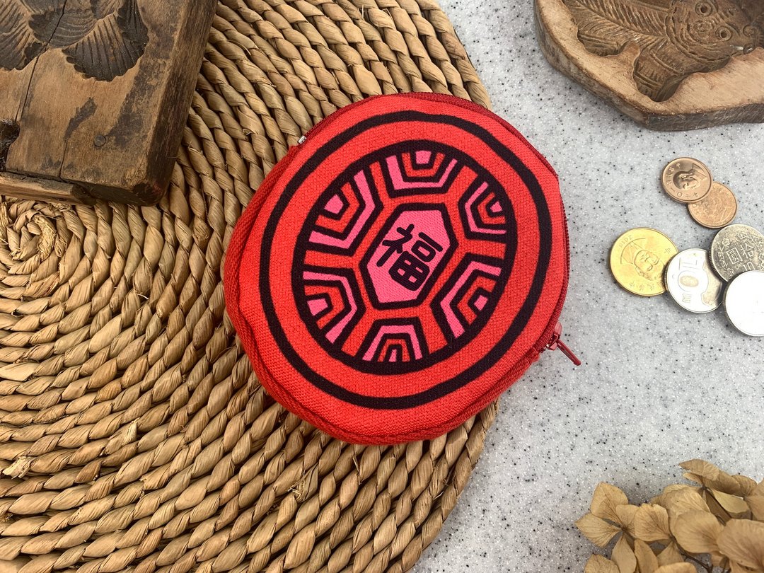 红龟粿零钱袋 红包袋 零钱包 新年春节过年 礼赠品 - 零钱包 - 聚酯纤维 
