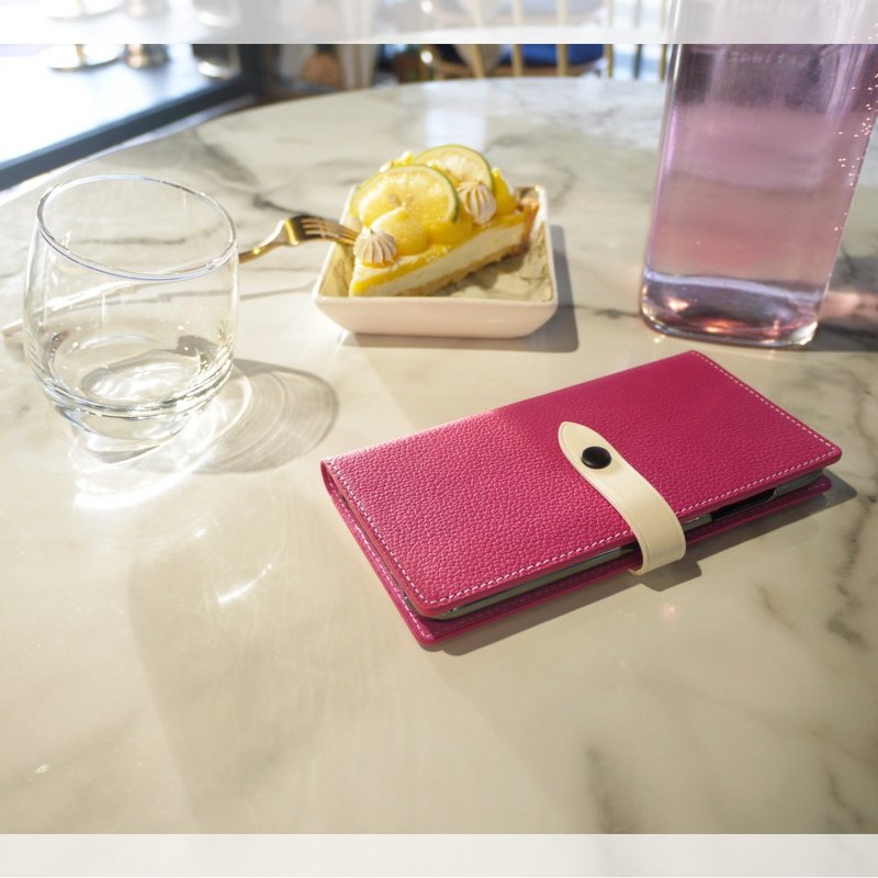 SLG Design iPhone XR D8 FGL 舌扣设计款 侧掀式真皮皮套 - 手机壳/手机套 - 真皮 多色