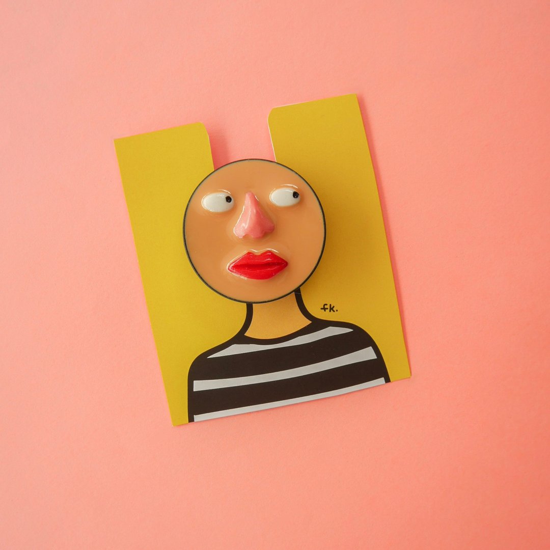 Pop up face Grip Holder - 手机座/防尘塞 - 树脂 