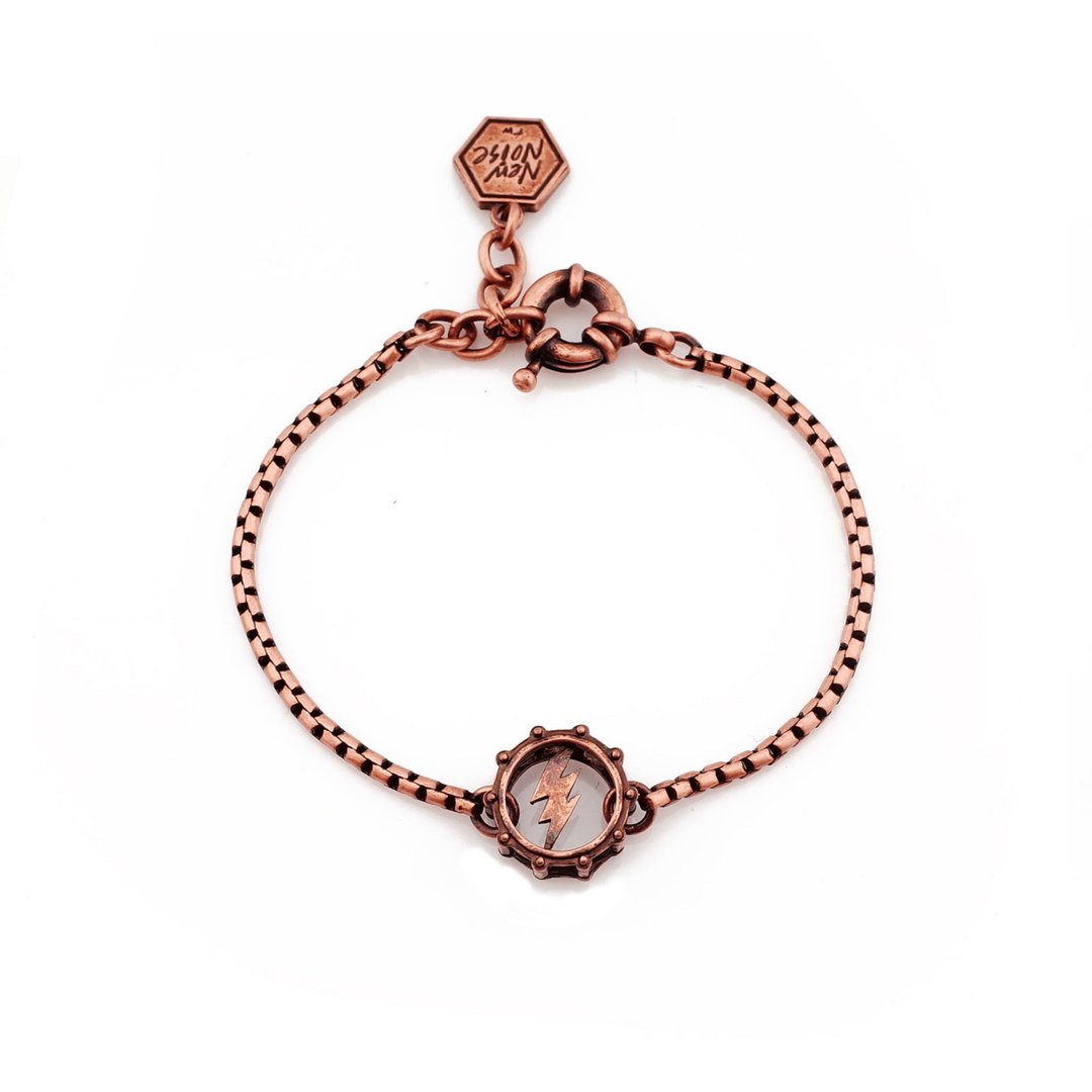 闪电小鼓手链(红铜色) Drum Bracelet - 手链/手环 - 其他金属 红色