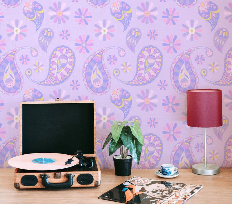 【老朋友限定礼】原创壁贴 | 紫跃巴比伦 (5/10/20片装) - 墙贴/壁贴 - 其他材质 紫色