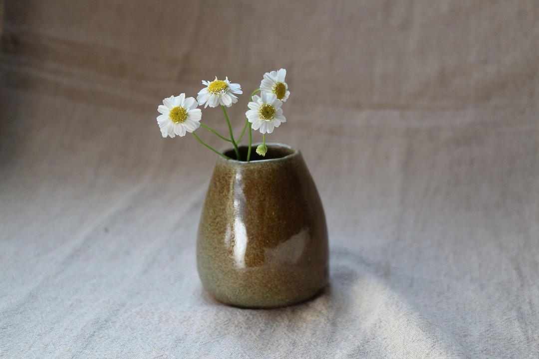 手捏陶 花器 - 花瓶/陶器 - 陶 