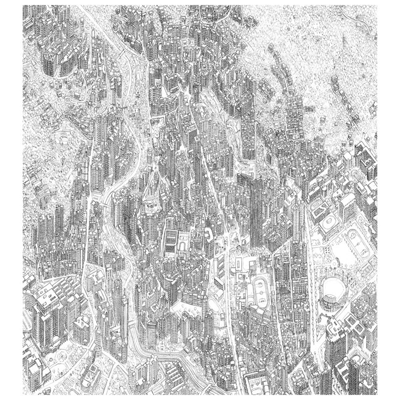 天母手绘地图 , 大的 - 摆饰 - 纸 白色