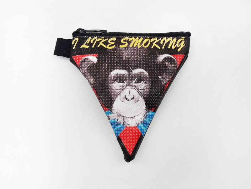 三角零钱包-猩猩先生 【买就送 品牌胸章or悠游卡贴 x1】 - 零钱包 - 其他材质 白色