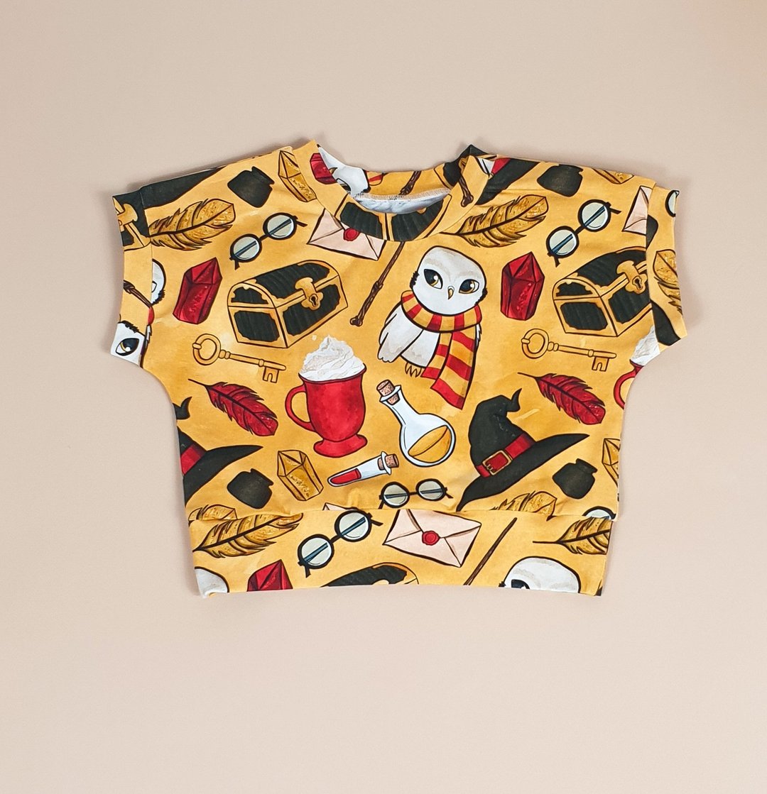 Yellow Magic Wizard baby t-shirts, baby boy t-shirt, baby girl t-shirt, print - 童装上衣 - 棉 多色