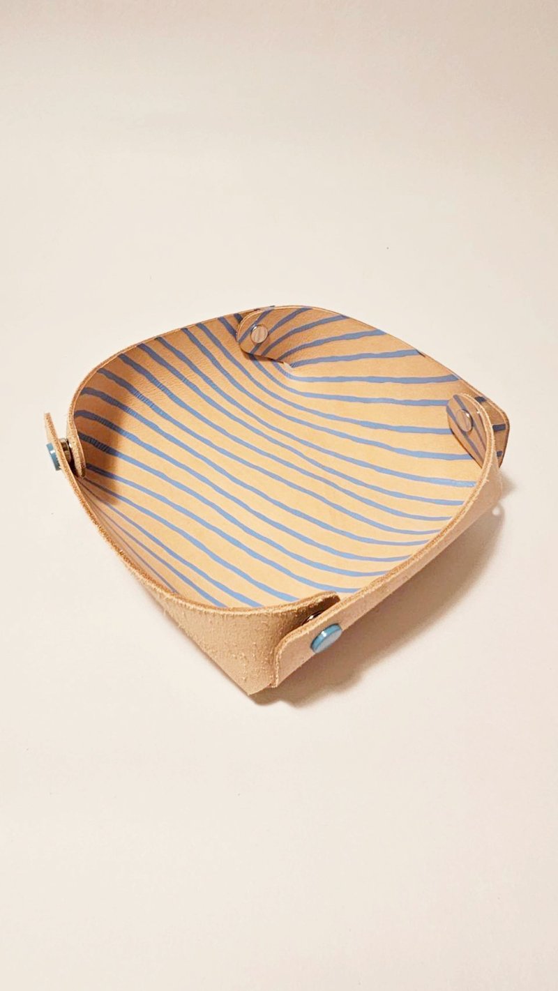 植鞣革 皮革置物盘 / 收纳盘 - 收纳用品 - 真皮 卡其色