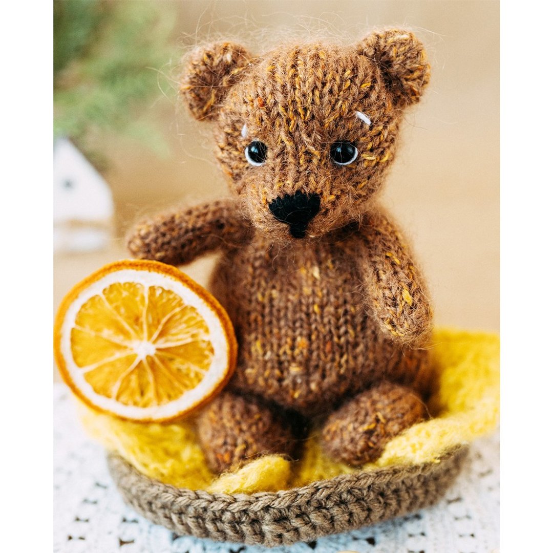 Mini Bear + Panda knitting pattern. Little knitted realistic teddy bear tutorial - 手工艺教程/工具书 - 其他材质 
