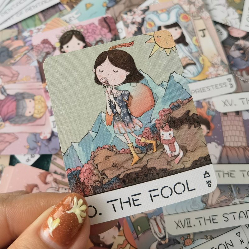 蜜糖骑士塔罗牌 mini迷你tarot韦特入门原创塔罗牌 - 桌游/玩具 - 纸 