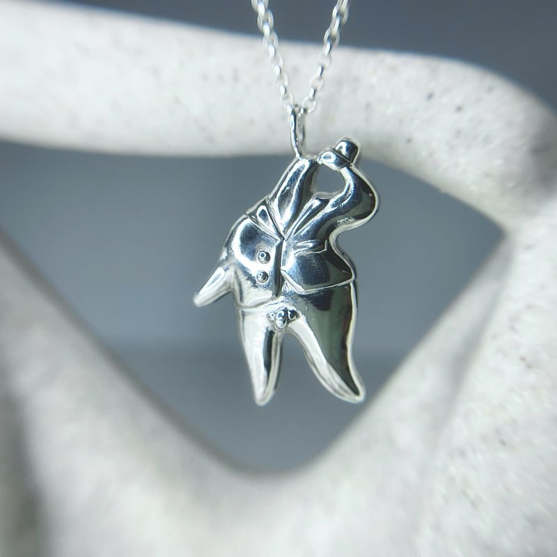 梅川家系列-梅川库子 /925纯银项链 - 项链 - 纯银 银色