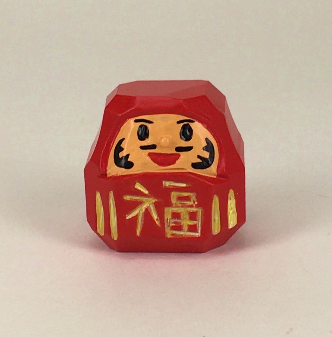 达摩S尺寸 - 玩偶/公仔 - 木头 红色