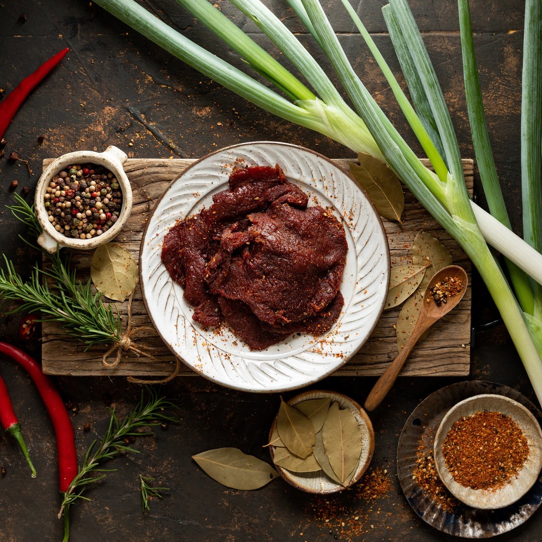 (团购组/台湾包邮) 经典原味牛肉干-轻巧夹链包20入 - 肉干/肉松 - 新鲜食材 红色