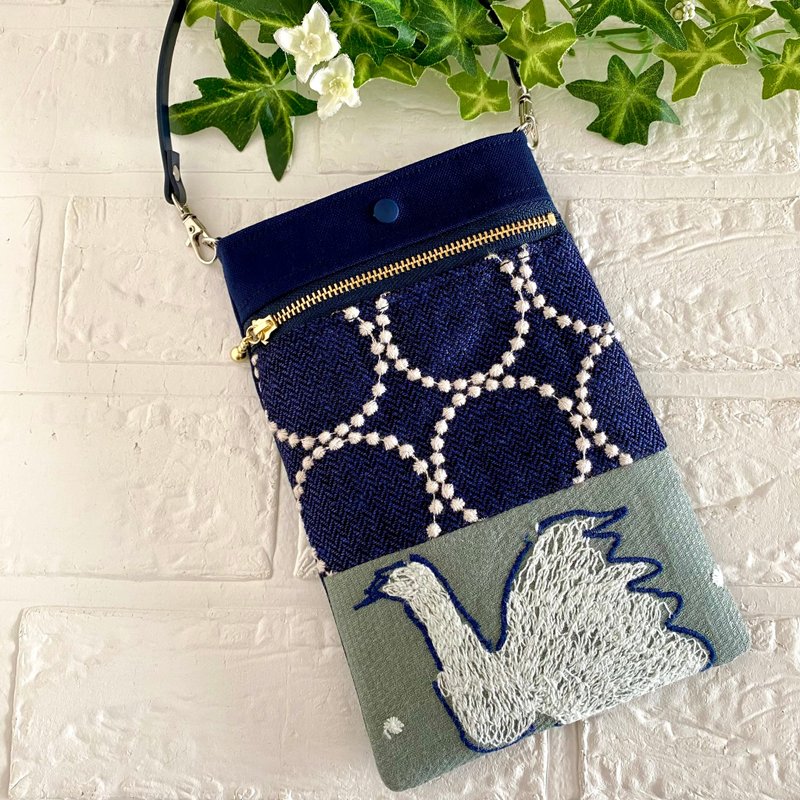 minä perhonen 手机袋 minaperhonen swan - 化妆包/杂物包 - 棉．麻 