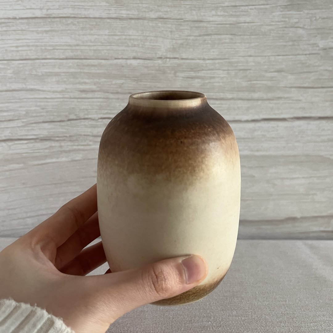 焦糖。手工陶瓷花瓶 花器 陶器 陶艺 花道道具新年礼物 - 花瓶/陶器 - 陶 多色