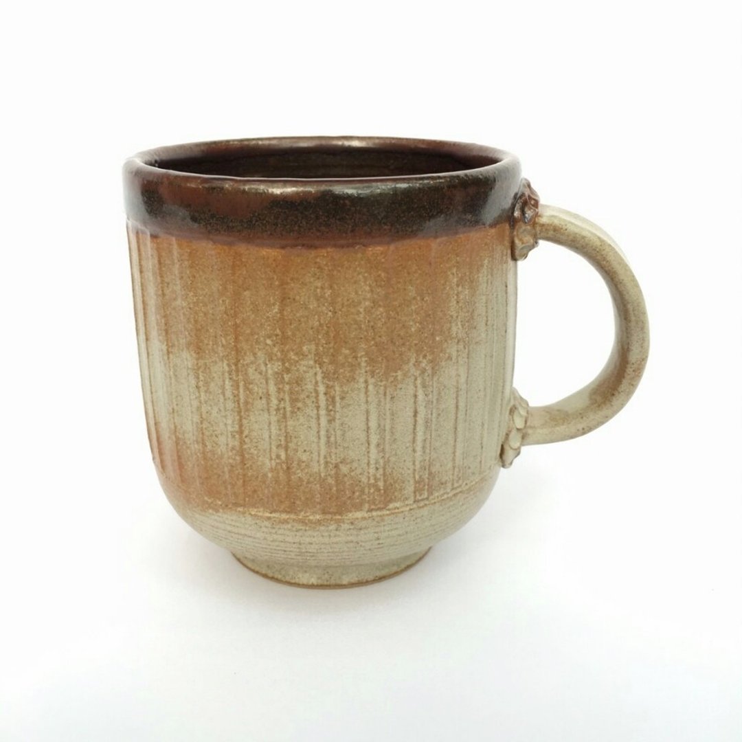 陶艺 手作 雕刻 削边 咖啡杯 马克杯 茶杯 - 咖啡杯/马克杯 - 陶 红色