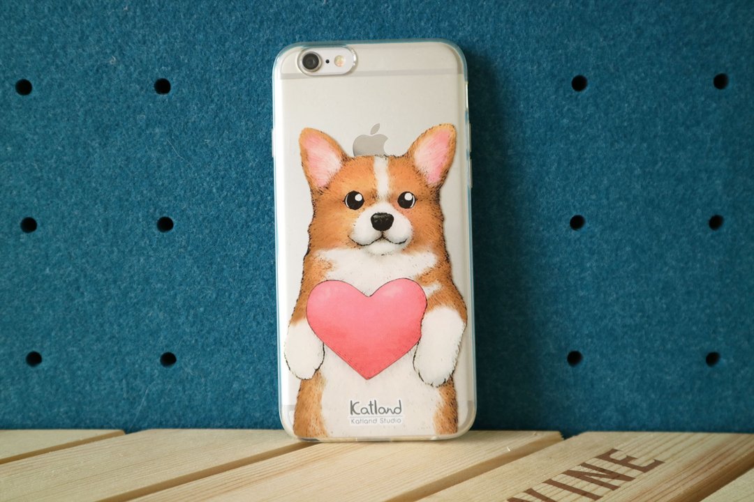 自家设计 - 柯基犬 哥基犬手机壳 保护套Phone Case D10_0 - 手机壳/手机套 - 塑料 咖啡色