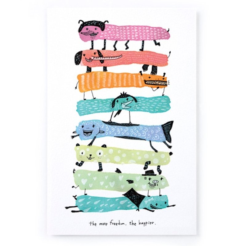 怪兽乐园 / 明信片 - 卡片/明信片 - 纸 