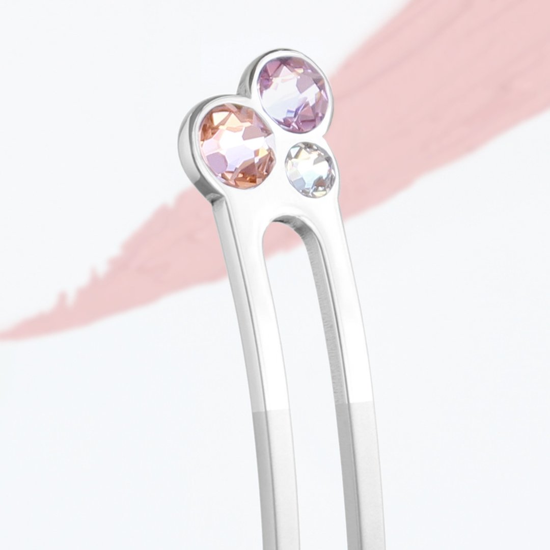 春季限定设计 / KANZASHI Hair pin 【 Luminous jewelry / Sprin - 发饰 - 其他金属 银色