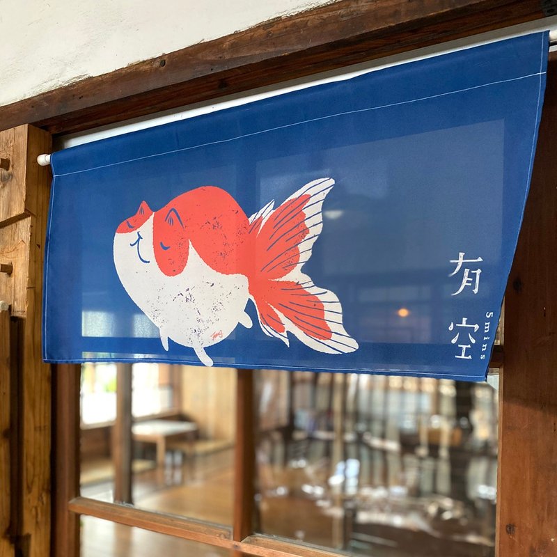 FishCat 吊旗/ 金鱼喵 - Tisha 送礼指南 - 门帘/门牌 - 其他人造纤维 蓝色