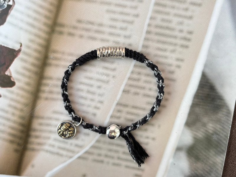 藏式925银盘缠手绳 - 手链/手环 - 银 银色