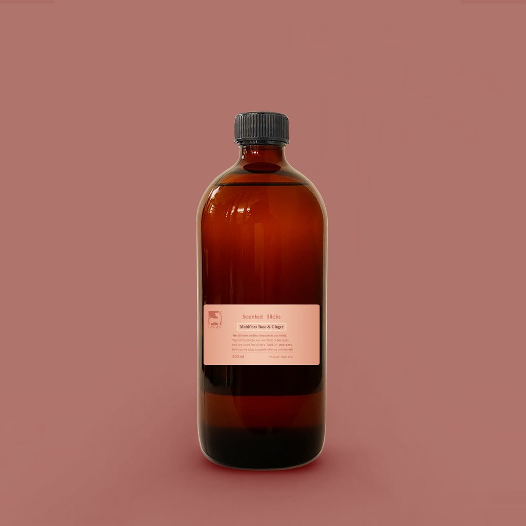【GIN-GER】白茶蔷薇姜芬扩香补充瓶 500ml - 香薰/精油/线香 - 精油 