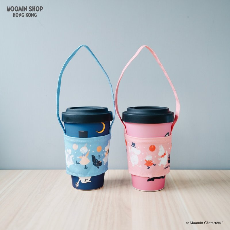 姆明帆布饮料小提袋 - 随行杯提袋/水壶袋 - 人造皮革 多色