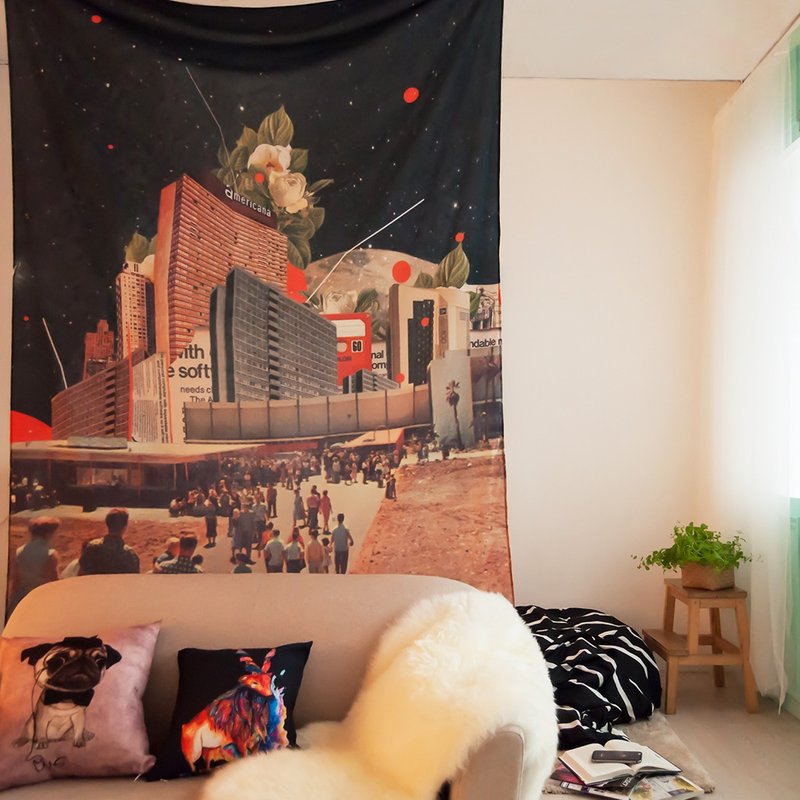 ▷Umade◀Software Road【L】-家饰Home Decor 壁幔Wall Tapestry 墙壁装饰 壁画 居家布置 挂画 摆设 室内设计 活动布置-Frank Moth【L 150x200cm】 - 摆饰 - 其他材质 多色