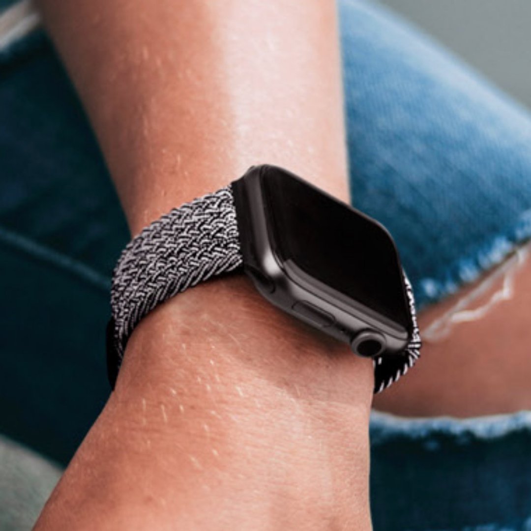 Crisben 高弹力编织防泼水表带 for 45/44/42mm Apple Watch - 手机配件 - 棉．麻 