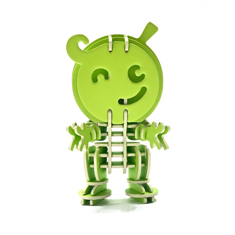 【DoBo】个性卡榫公仔-RERE - 木工/竹艺/纸艺 - 纸 绿色