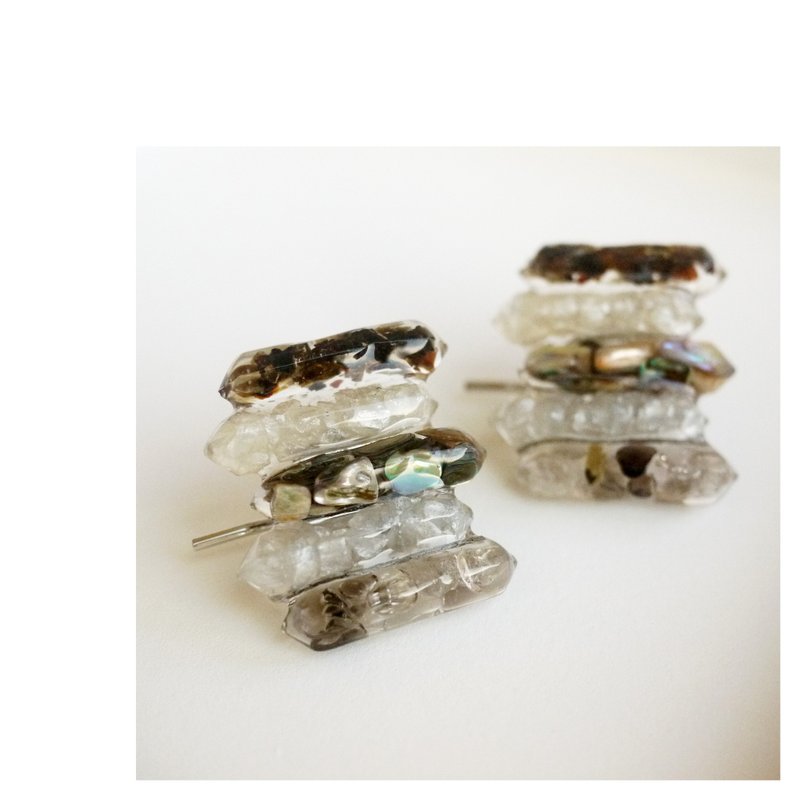 矿石晶柱造型马尾勾 | 树脂发饰 | pony hook - 发饰 - 其他材质 多色