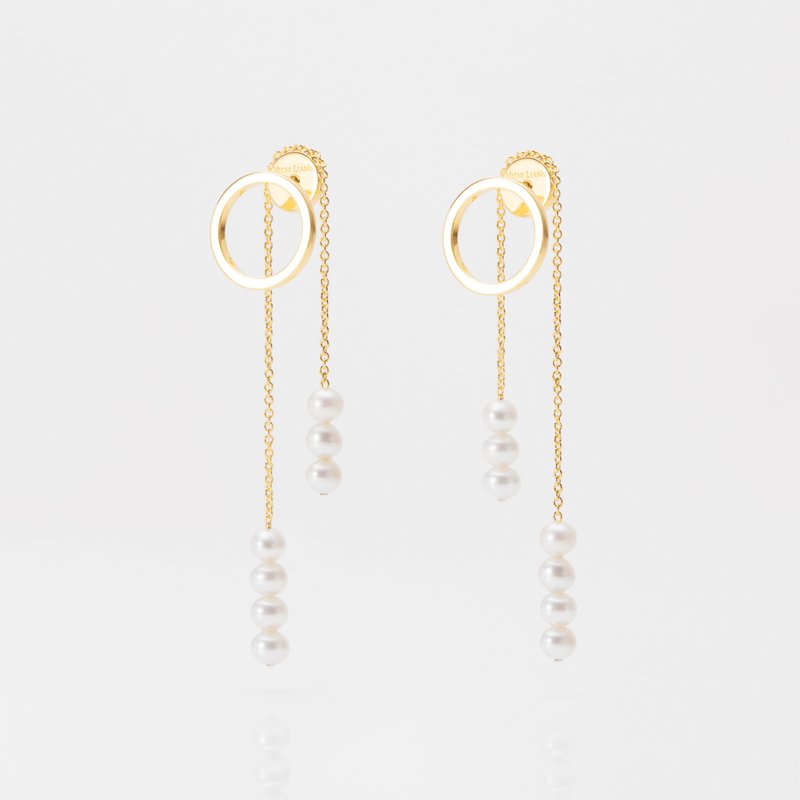 气质独特 / Gryta earrings 一对 - 耳环/耳夹 - 其他金属 金色